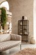 Haze Vitrine Reeded Glass Registered Design - Black