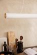 Vuelta Pendant 100 LED with Dimmer - White/Brass