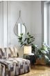 TS Side Table Ø40 - Round - Black base Green Guatemala Marble