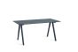 CPH10 Desk L160 x W80 x H74 - Deep blue lacquered oak/Smokey blue linoleum