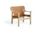 Bernard Lounge Chair - Oak Water Based Lacquered Solid Oak/Brandy