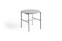 Rebar Side Table Ø45 x H40.5 - Fossil Grey Powder Coated Steel Frame/Grey Marble Tabletop