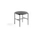 Rebar Side Table Soft Ø45 x H40.5 - Black Powder Coated Steel Frame/Black Marble Tabletop