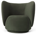 Rico Lounge Chair - Rich Velvet Pine