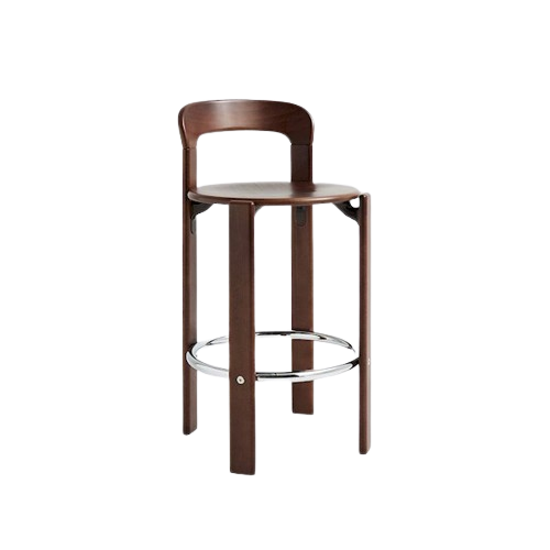 Rey bar stool, 75 cm, umber brown