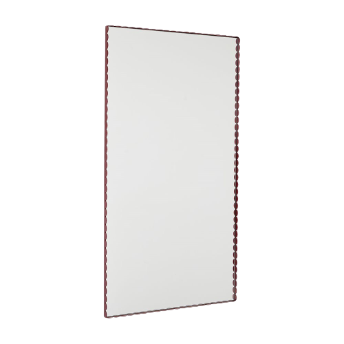 Arcs Mirror Rectangle Large - Burgundy