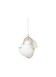 Multi-Lite Pendant - Small - Brass/White Semi Matt