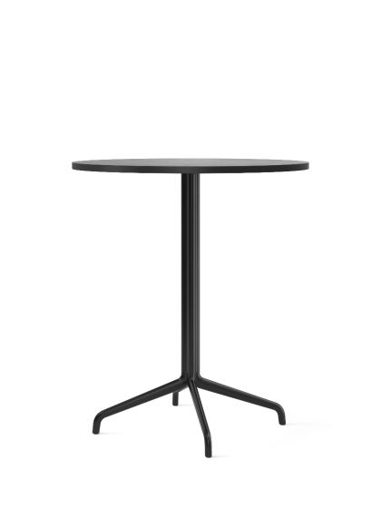 Harbour Column Dia80 Counter Table Round With Star Base - Black Oak