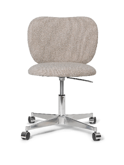 Rico Chair w. Castors - Soft Boucle - Natural