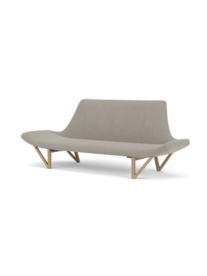 Pagode 202 Sofa - Natural Oak/Upholstery (Re-wool 218)