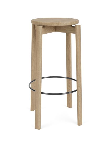 Passage Bar Stool - Natural Oak/Black