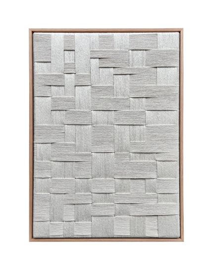 Woven Artwork In Oak Frame 50x70
