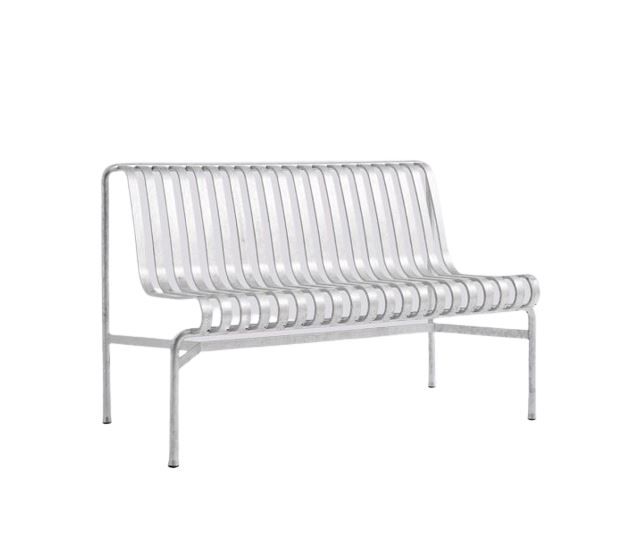 Palissade Dining Bench Without Armrest - Galvanised