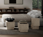 Temple Coffee Table, Tall - Limestone
