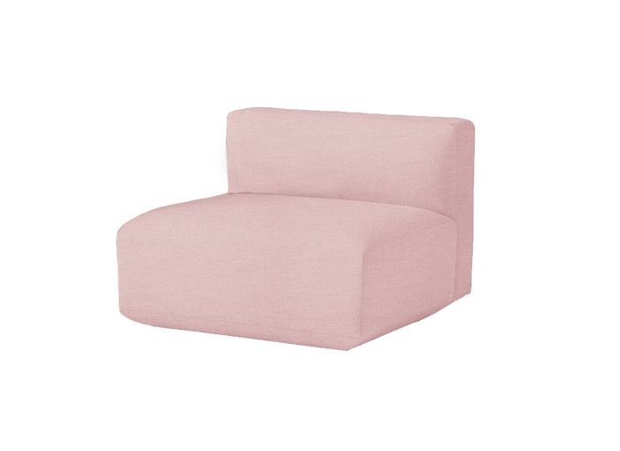 Develius Sofa EV1C Center Felt Gliders - Upholstery Acca 0621