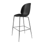Beetle Bar 75 Chair - Black Matt/Black, Plastic Glides