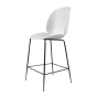 Beetle 65 Counter Chair - Black Matt/Alabaster White , Plastic Glides