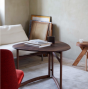 Drop Leaf Coffee Table HM5 Ø80x78 H56 cm - Oiled oak