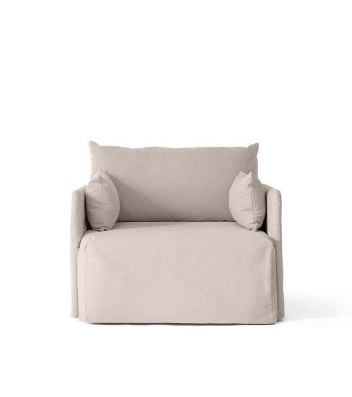 Offset Sofa w. Loose Cover 1 Seater - Oat