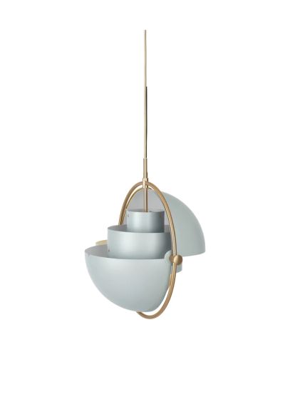 Multi-Lite Pendant - Brass/Sea Grey Semi Matt