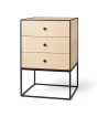 Frame Sideboard 49, 3 Drawers - Oak