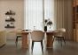 Harbour Dining Chair - Dark Stained Oak Base/Upholstery Boucle 02