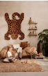 Sector Shelf Triple Narrow - Natural Oak/Brass