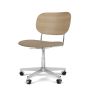 Co Task Chair Seat Upholstered - Natural Oak/Sierra 1611