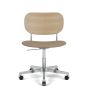 Co Task Chair Seat Upholstered - Natural Oak/Sierra 1611