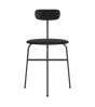 Afteroom Dining Chair Seat Upholstered - Black Painted Ash/Sierra 1001
