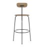 Afteroom Bar Chair Seat Upholstered - Natural Oak/Sierra 1611