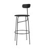 Afteroom Bar Chair Seat Upholstered - Black Painted Ash/Sierra 1001