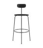 Afteroom Bar Chair Seat Upholstered - Black Painted Ash/Sierra 1001