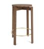 Passage Bar Stool - Walnut/Brass