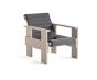 Crate Lounge Chair - London Fog, Lacquered Pinewood
